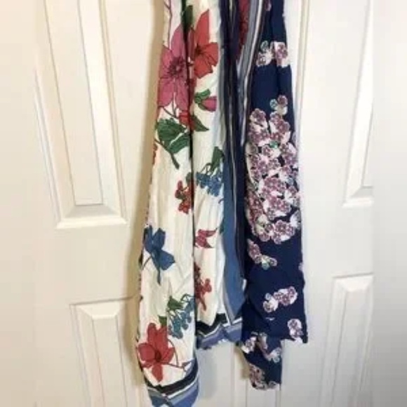 Anthropologie Maeve Botanica Dress Faux Wrap Asymmetric Hem Floral Whimsey Sz 2 - Picture 8 of 11